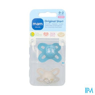 Mam Original Start Fopspeen Silic. 0-2m Blue 2