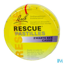 Load image into Gallery viewer, Bach Rescue Pastilles Zwarte Bes Suikervrij 50g

