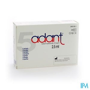 Adant Opl 1% Inj Intra Articul. 5x2,5ml/3ml Spuit