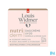 Widmer Nutriderm Dagcreme Uv 20 Zonder Parfum 50ml