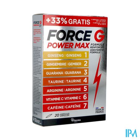 Vitavea Force g Power Max Lot Amp 20