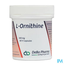 Load image into Gallery viewer, l-ornithine Caps 60x500mg Deba
