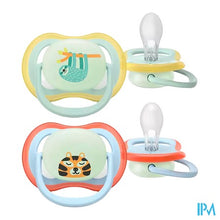 Afbeelding in Gallery-weergave laden, Philips Avent Fopspeen +0m Air Luiaard/leeuw 2
