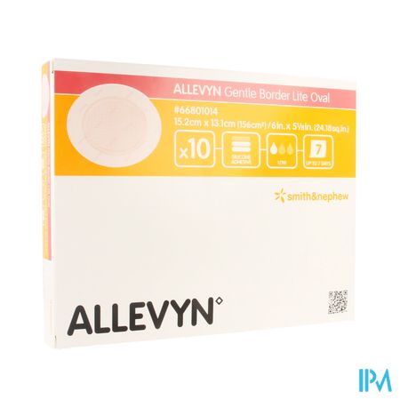 Allevyn Gentle Border Lite Ovaal Large 10 66801014