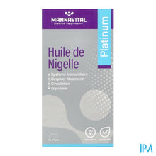 Afbeelding in Gallery-weergave laden, Mannavital Zwarte Komijnolie Platinum Softgels 120
