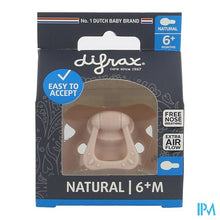 Afbeelding in Gallery-weergave laden, Difrax Fopspeen Natural 6m+ Uni/pure Assorti
