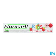 Afbeelding in Gallery-weergave laden, Fluocaril Tandpasta Kids Aardbei 0-6j 75ml
