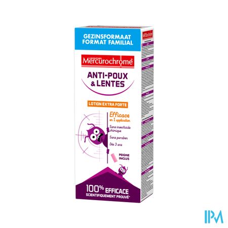 Mercurochrome Luizenlotion Family Formaat 200ml