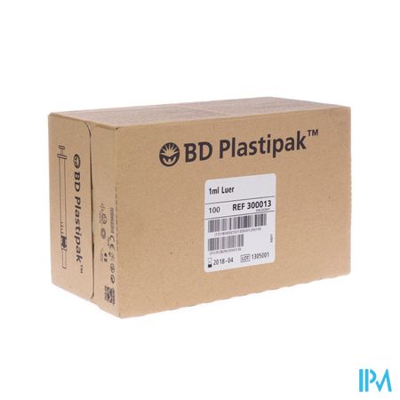 Bd Plastipak Spuit Luer Tuberculine 1ml 100 300013