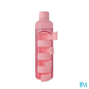 Yos Water Bottle & Pill Box Weekly Perfect Pink