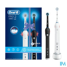 Load image into Gallery viewer, Oral-b Pro Duo Pack 2900 Black + White
