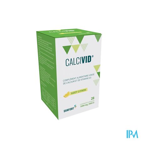 Calcivid 1000mg/800ie Lemon Chew 28