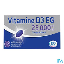 Afbeelding in Gallery-weergave laden, Vitamine D3 EG 25000 Ie Zachte Caps 12
