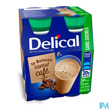Afbeelding in Gallery-weergave laden, Delical Melkdrank Z/suiker Koffie 4x200ml
