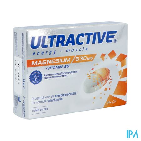 Ultractive Magnesium 630mg Comp 30