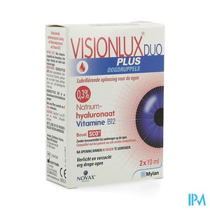 Visionlux Plus Oogdruppels Duo Fl 2 X 10ml