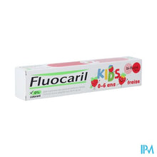 Afbeelding in Gallery-weergave laden, Fluocaril Tandpasta Kids Aardbei 0-6j 75ml
