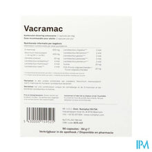 Load image into Gallery viewer, Vacramac 90 Caps 9x10 Nutriphyt
