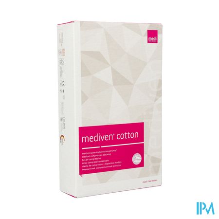 Mediven Cotton Ccl2 Ag/nob O.t. Zwart M4