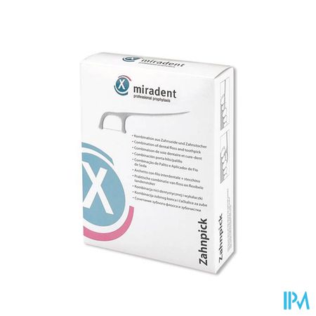 Miradent Tandenstoker met flos 100st - individueel verpakt