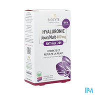 Biocyte Hyaluronic Dag-nacht 400mg Caps 30+30