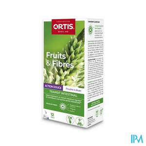Ortis Vruchten & Vezels Milde Werking Sticks12x10g