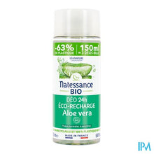 Load image into Gallery viewer, Natessance Deodorant 24u Navulling Aloevera 150ml
