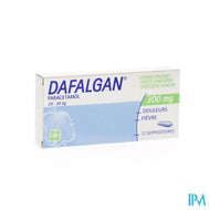 Dafalgan 300mg Suppos 12 Grote Kinderen