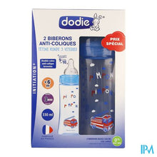 Load image into Gallery viewer, Dodie Kit Zuigfles Initiatie+ Jongen 330ml 2
