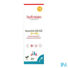 Load image into Gallery viewer, Nutrivit D3 K2 30ml Nutrisan
