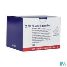 Load image into Gallery viewer, Bd Blunt Fill Optreknaald Stomp 18g 25mm 100
