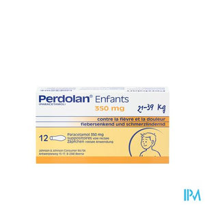 Perdolan Supp Kind Enf 12x350mg