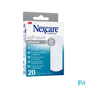 Nexcare 3m Soft Touch Universal 25mmx72mm Strips20