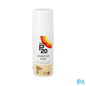 P20 Zonnecreme Sensitive Gezicht Spf50+ 50g