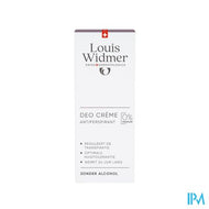 Widmer Deo Creme Antiperspirant Zonder Parfum 40ml