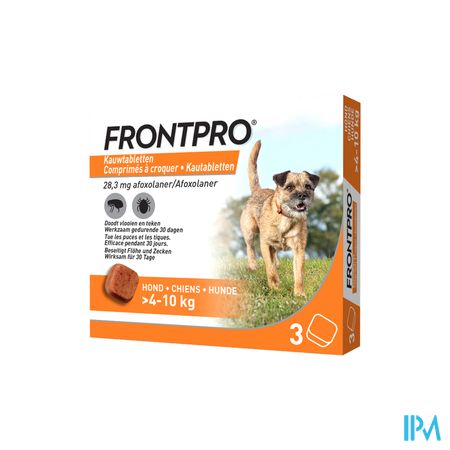 Frontpro 28mg >4-10kg Hond Kauwtabl 3