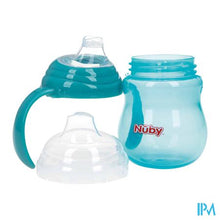 Afbeelding in Gallery-weergave laden, Nuby A/lekbeker Handvaten Aqua 6m+ 270ml
