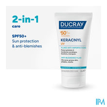 Afbeelding in Gallery-weergave laden, Ducray Keracnyl Uv Fluide Spf50+ A/onzuiver. 50ml
