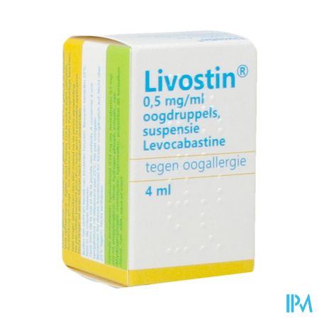 Livostin Pi Pharma 0,5mg/ml Susp Oogdrupp. 4ml Pip