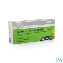 Afbeelding in Gallery-weergave laden, Levocetirizine Sandoz 5mg Comp Enrob. 20 X 5mg
