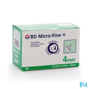 Bd Microfine+ Pennaald 4mm 32g Thinwall 100 320141