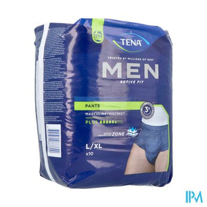 Tena Men Active Fit Pants Plus Blauw l/xl10 772610