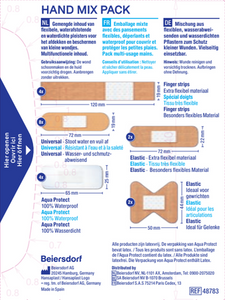 Hansaplast Pleisters Hand Mix Pack Strips 20