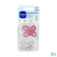 Mam Original Start Fopspeen Silic.pure 0-2m Pink 2