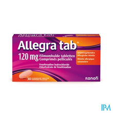 Load image into Gallery viewer, Allegra Tab 120mg Filmomh Tabl 30x120mg

