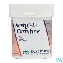 Afbeelding in Gallery-weergave laden, Acetyl-l-carnitine Caps 60x500mg Deba
