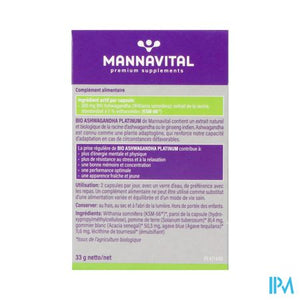 Mannavital Ashwagandha V-caps 60