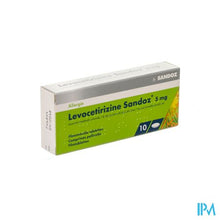 Afbeelding in Gallery-weergave laden, Levocetirizine Sandoz 5mg Comp Enrob. 10 X 5mg
