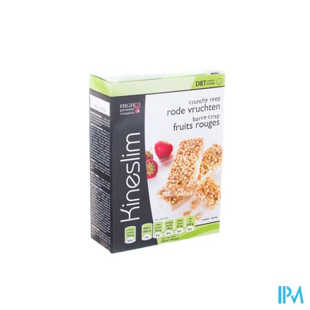 Kineslim Crunch Reep Rode Vruchten 3x40g