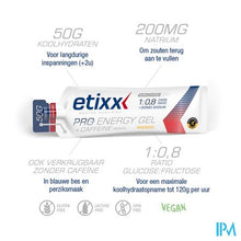 Load image into Gallery viewer, Etixx Double Carb Energ.gel Line+caff.mango12x60ml
